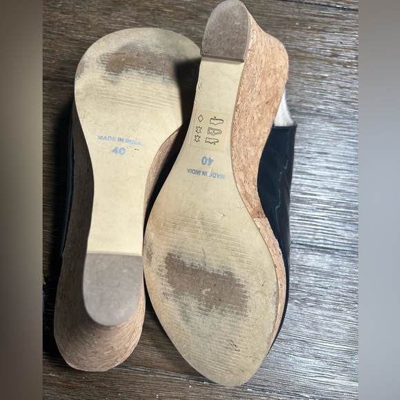 Boden patent leather cork wedges size 40 (8.5) - Picture 10 of 12